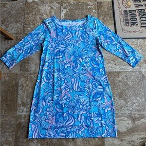 NWT Lilly Pulitzer Sophie Dress XL Amalfi Blue Sound the Sirens